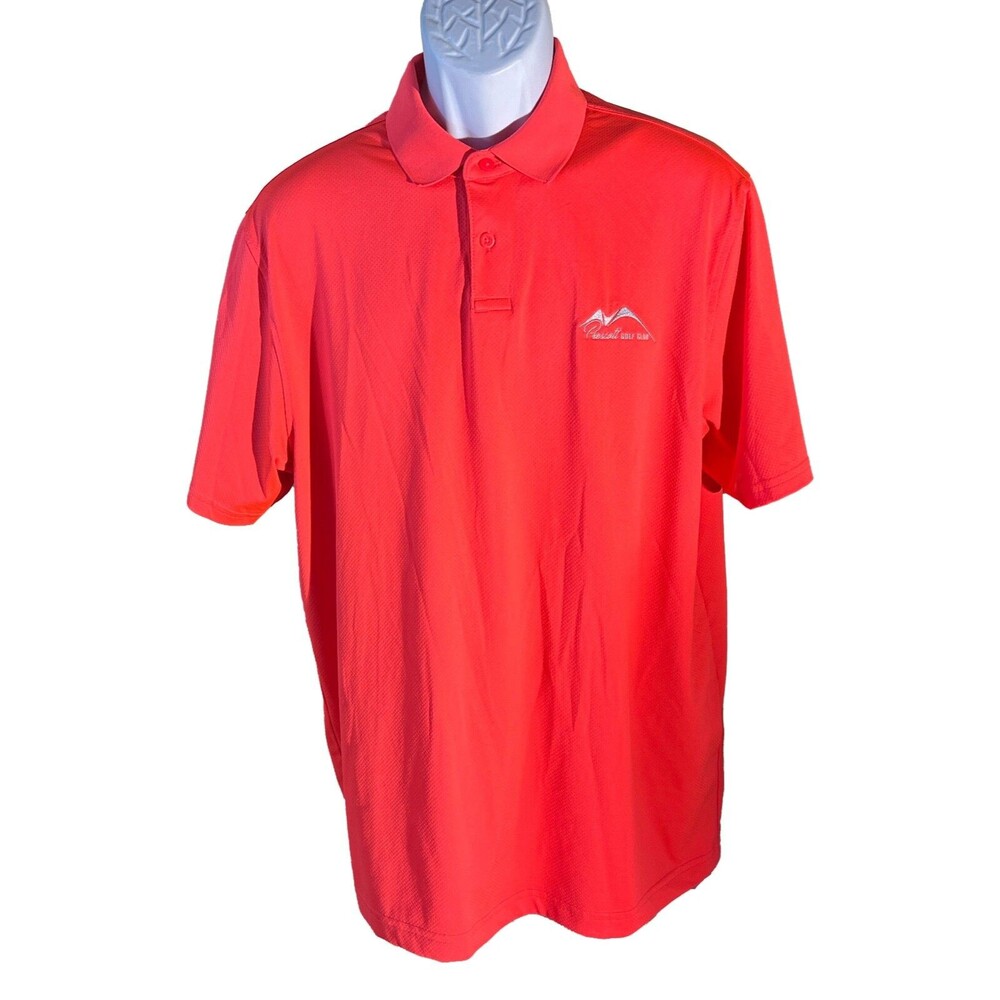 UNDER‎ ARMOUR Men's Short Sleeve Button Down PRESCOTT GOLF CLUB Polo Shirt Large
